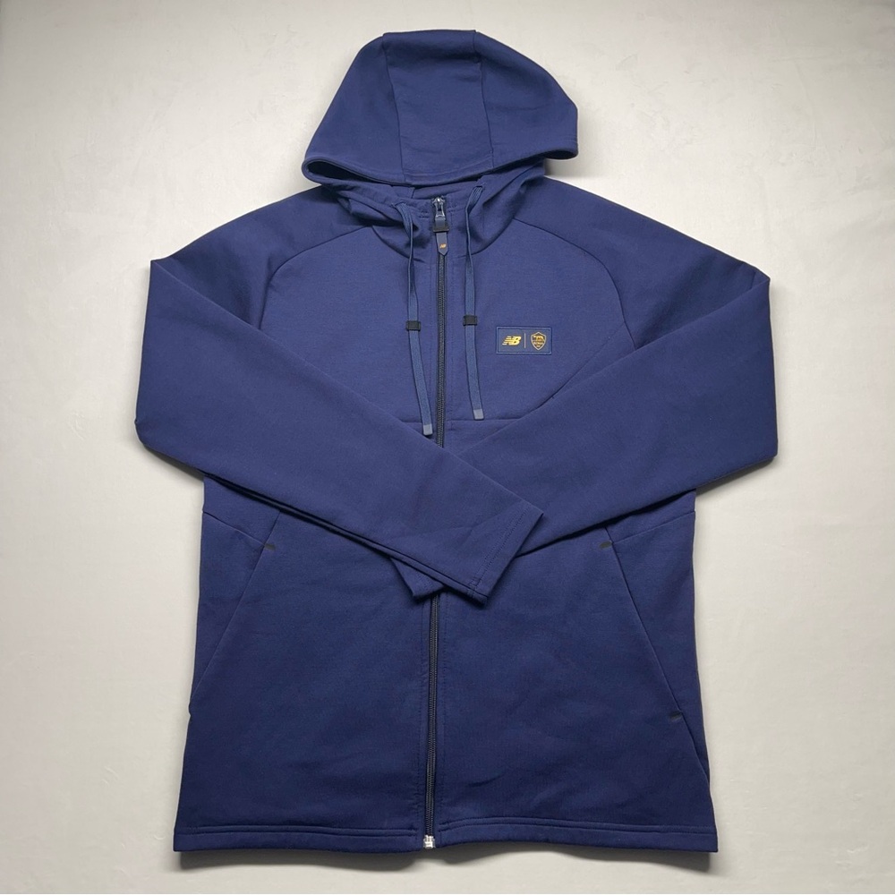 New Balance AS Roma Soccer/Football Club Full Zip Long Sleeve Travel Hoodie Sz:M